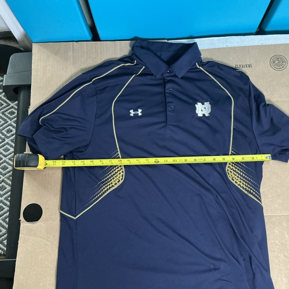 Under Armour Loose Heat gear Notre Dame Golf Polo Size Large